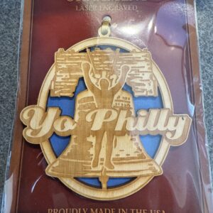 Yo Philly Laser Engraved Wooden Tree Ornament