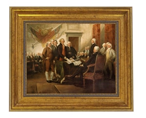 Presenting of The Declaration of Independence 8 x 10 Painting