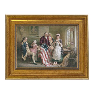 Betsy Ross & George Washington Painting