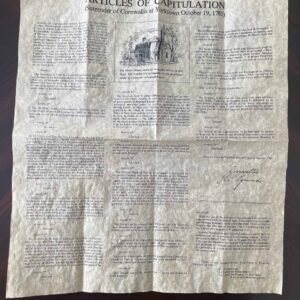 Articles of Capitulation: Cornwallis at Yorktown