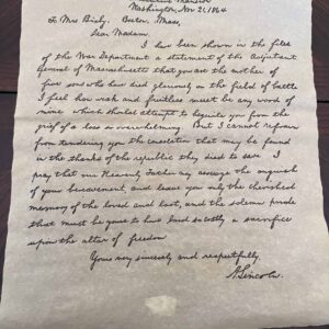 Abraham Lincoln’s heartfelt letter to Mrs. Bixby