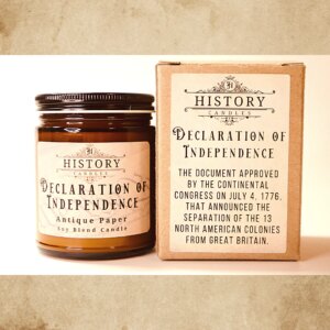 Declaration of Independence Candle