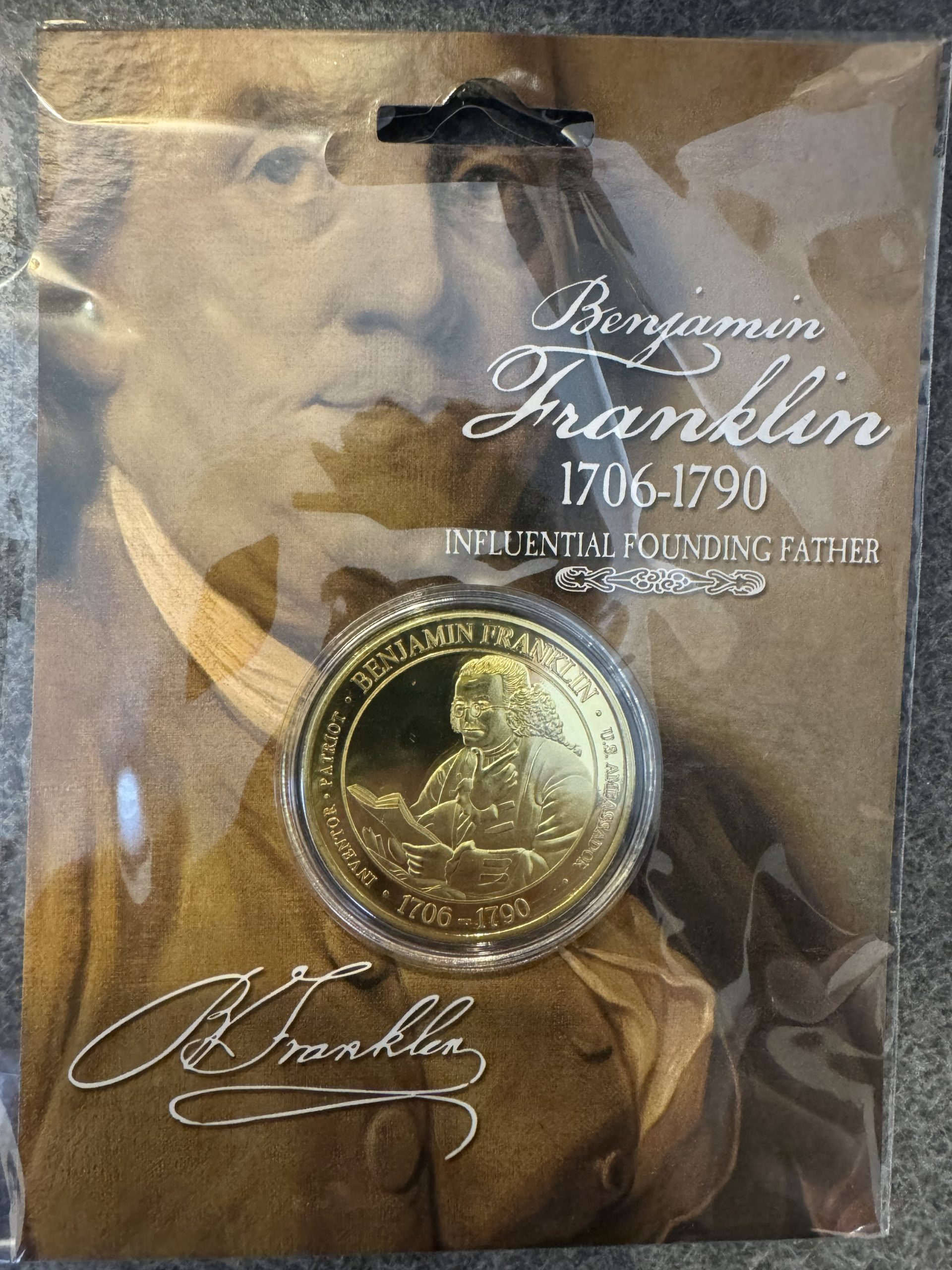 Benjamin Franklin Commemorative Coin