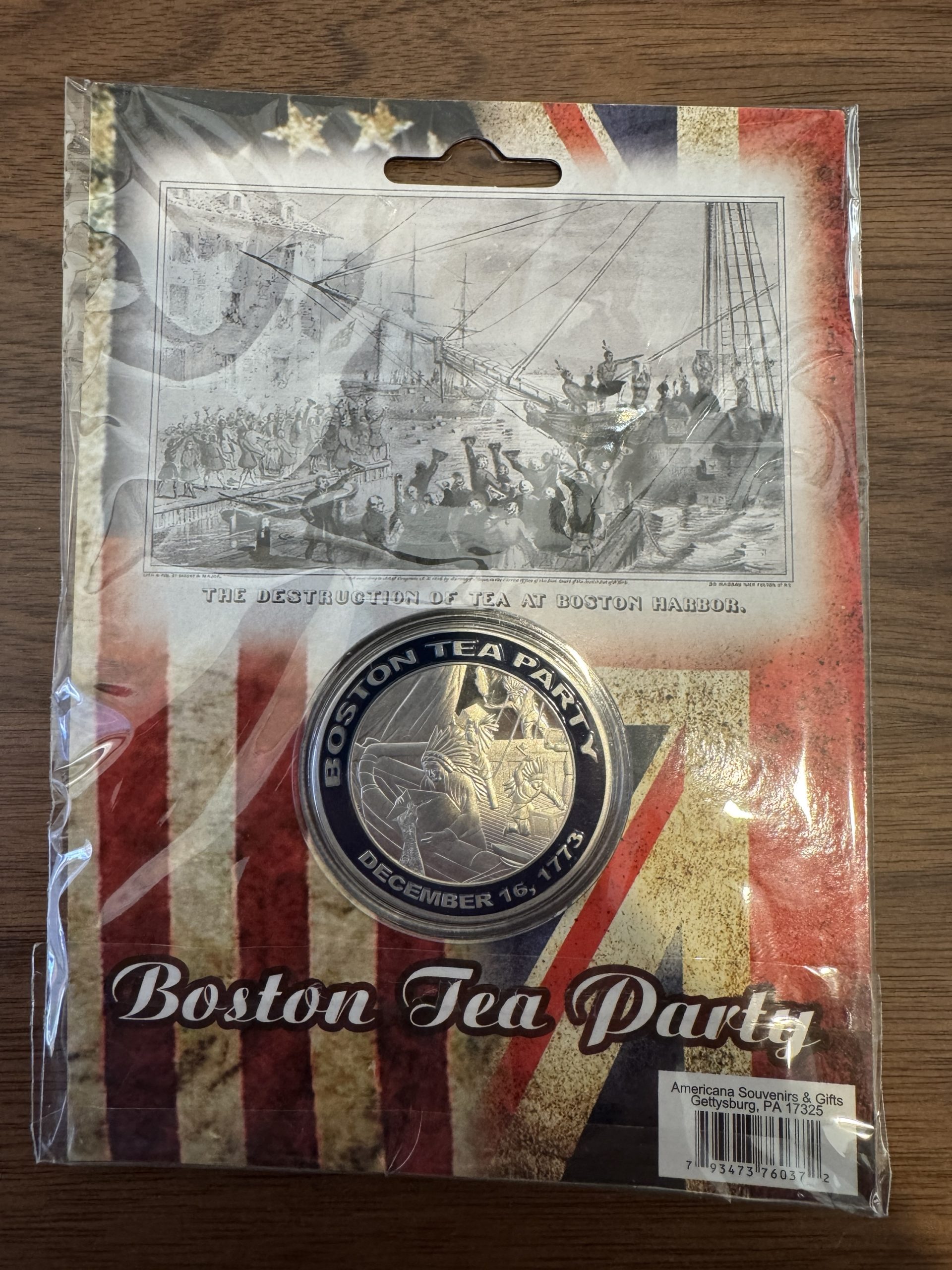 The Midnight Ride of Paul Revere/Boston Tea Party Commemorative Coin - Image 2