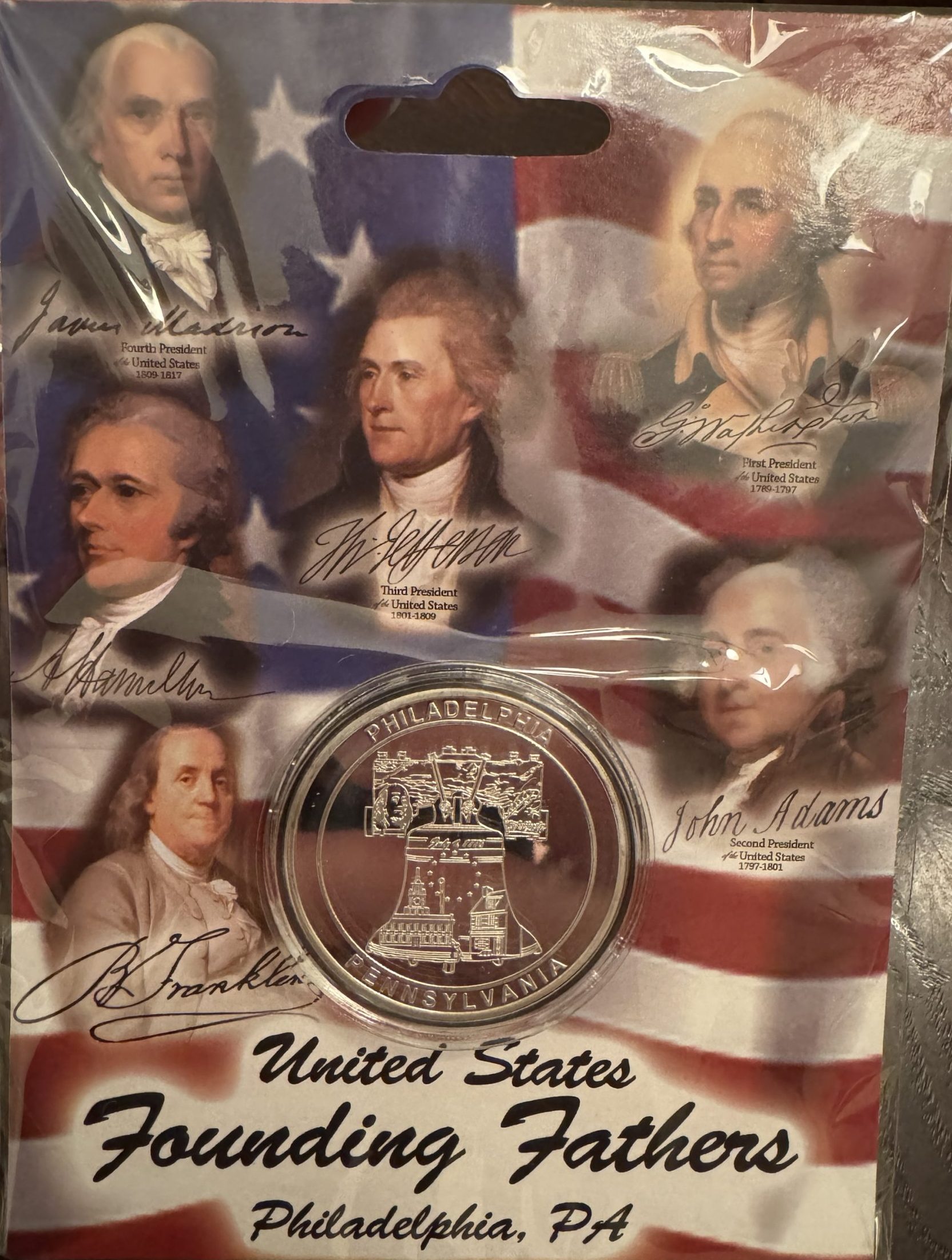 United States Founding Fathers Commemorative Coin