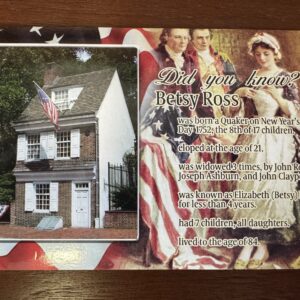 Betsy Ross Trivia Post Card