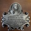 Ben Franklin metal quote magnet