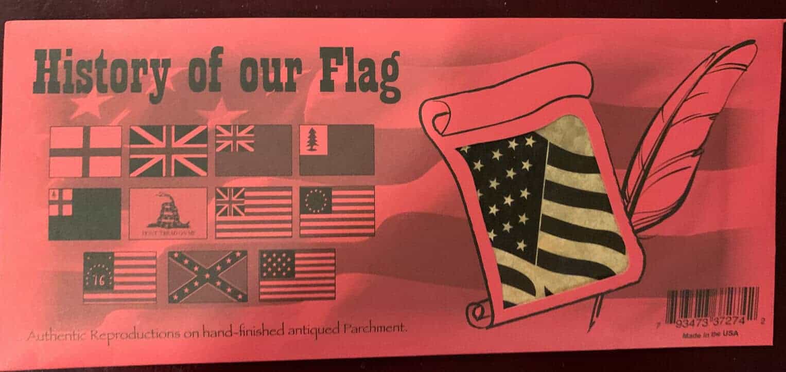 History Of Our Flag Parchment