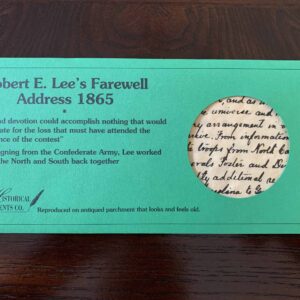 Robert E. Lee's Farewell Address 1865