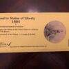 Deed to Statue of Liberty