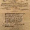 General George Washington Oath of Allegiance and Commission (replica)