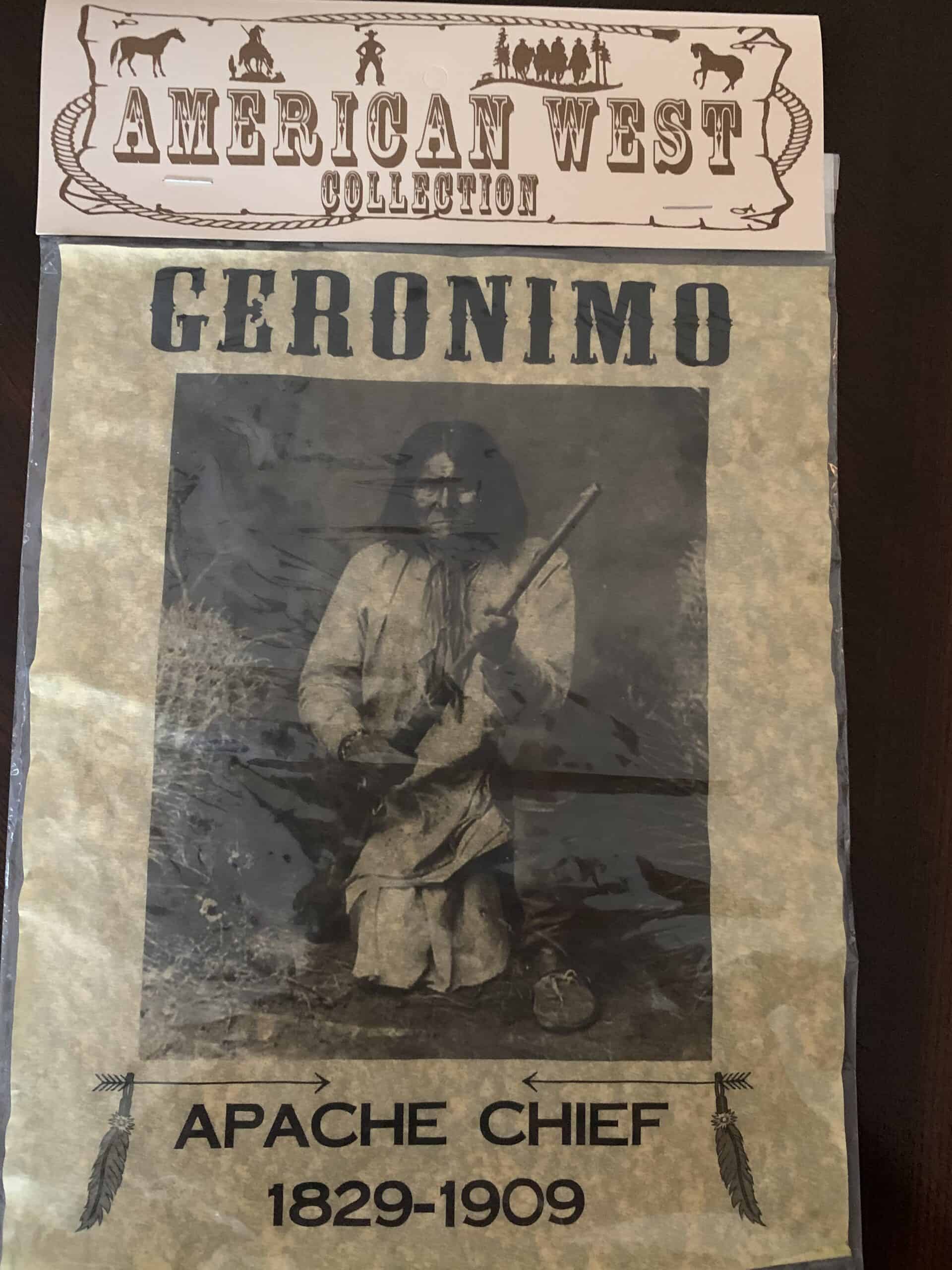 Geronimo Parchment Poster 8 x 10