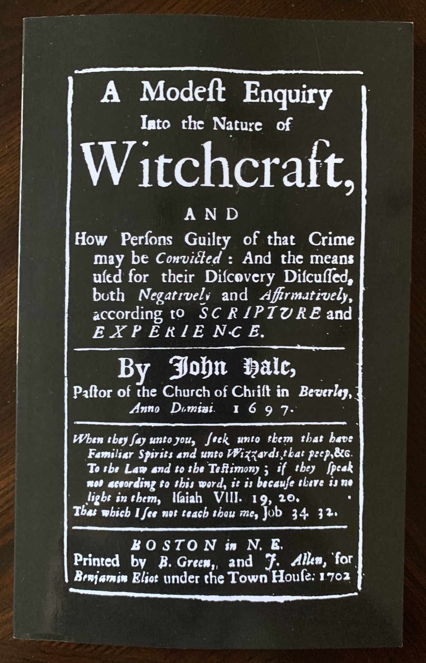 A Modest Enquiry into the Nature of Witchcraft