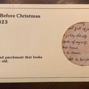'Twas The Night Before Christmas 1823 replica
