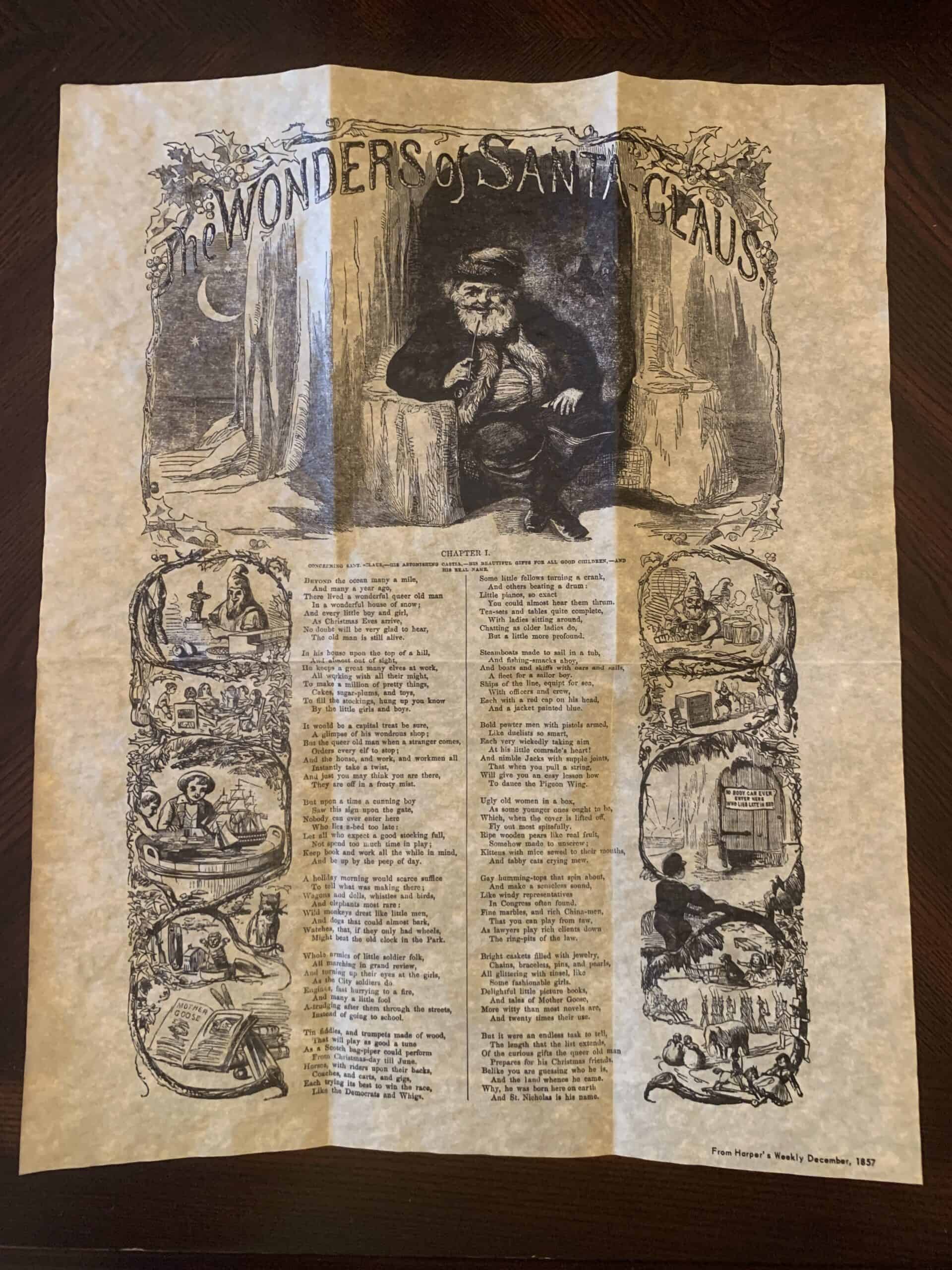 The Wonders of Santa Claus - 1857 parchment replica - Image 2