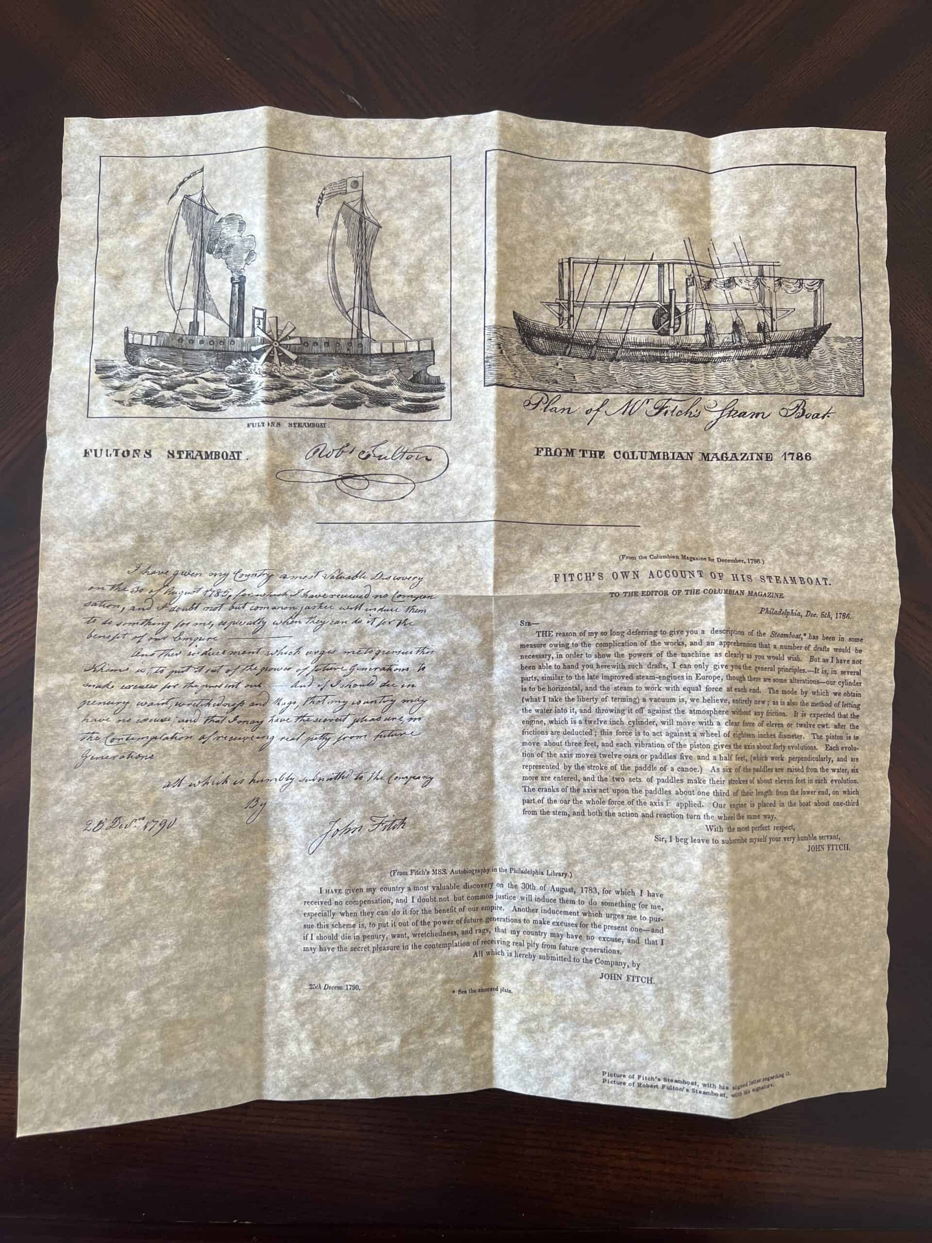 Fulton’s Steamboat