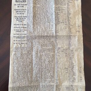 First account of the Custer Massacre 1876