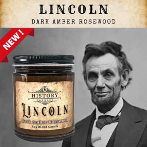 Abraham Lincoln History Candle