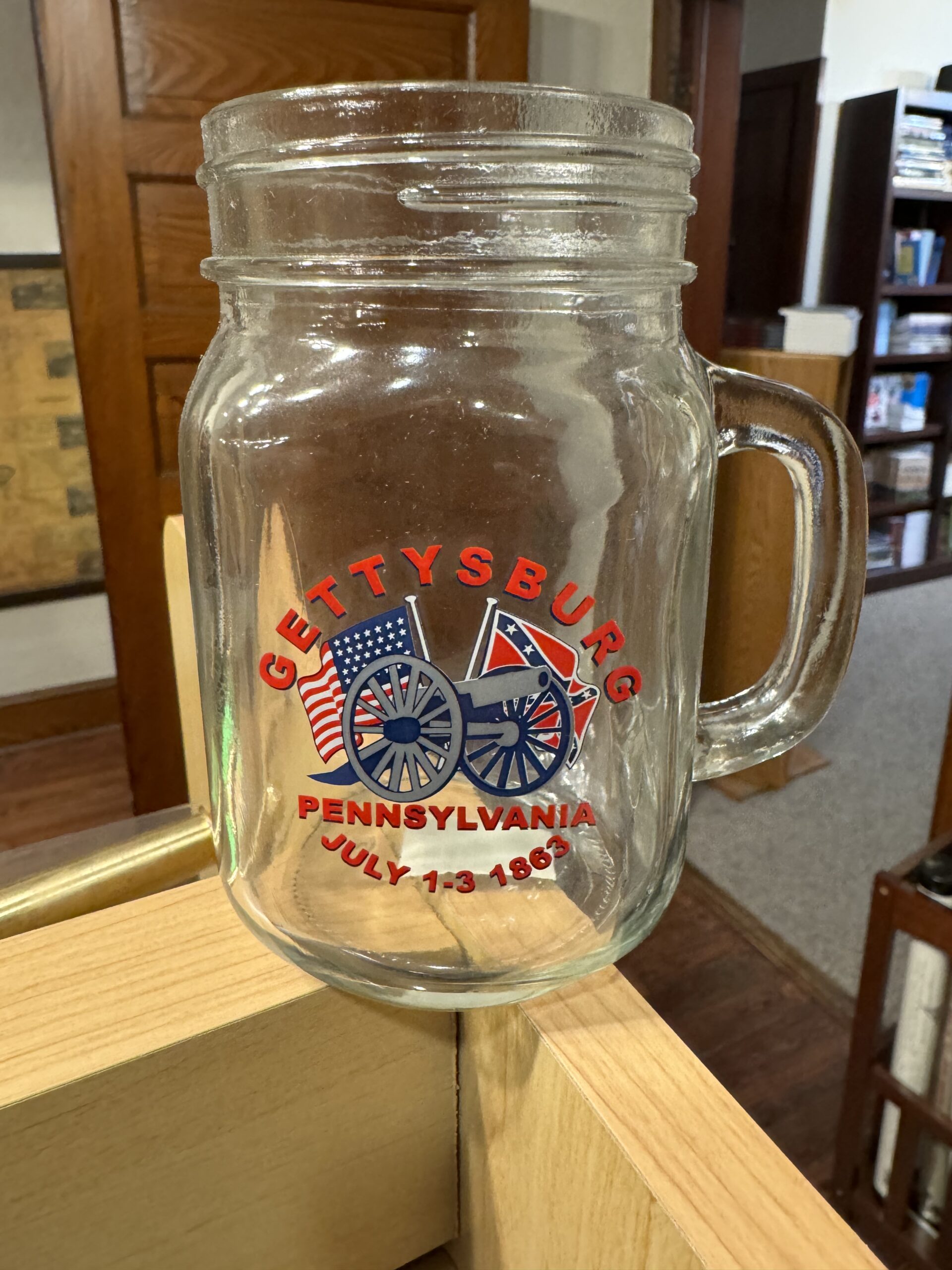 Gettysburg Mason Jar