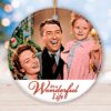 Colorized Ceramic It’s a Wonderful Life Christmas Ornament