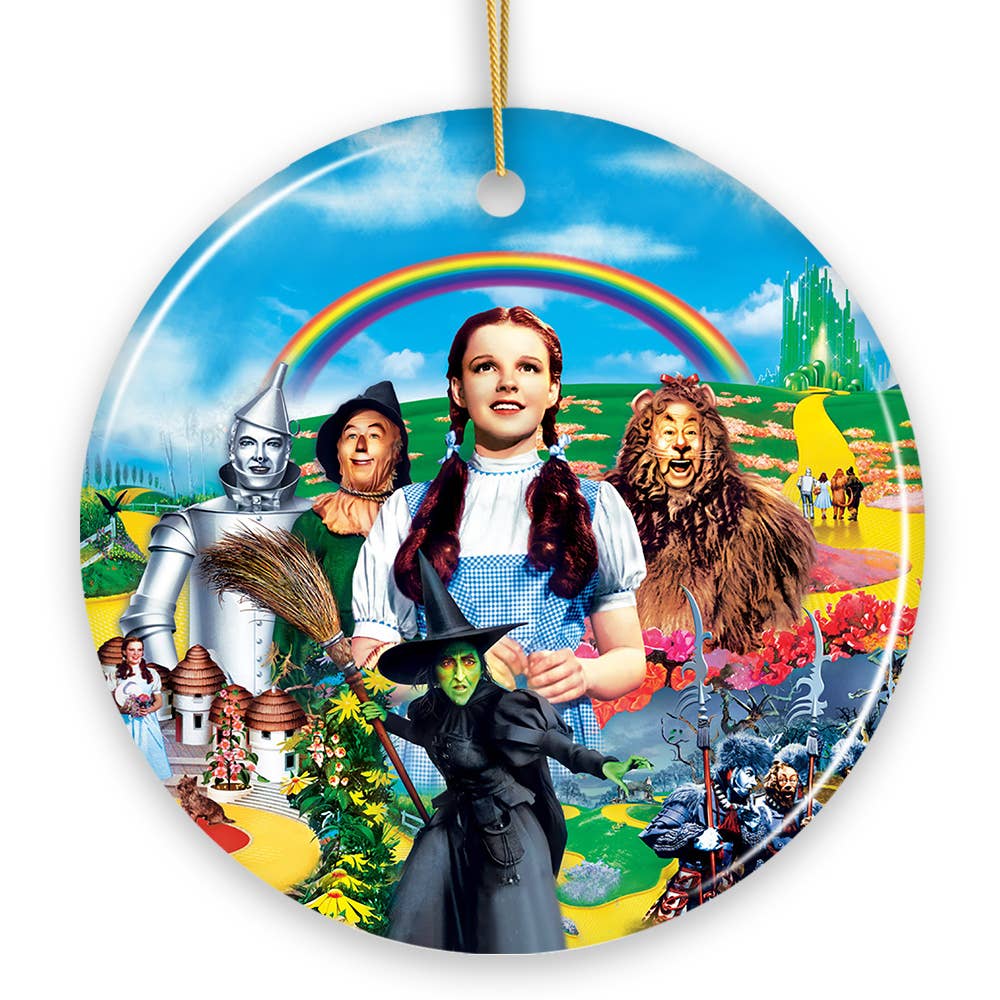 Colorful and Classic Wizard of Oz Christmas Ornament