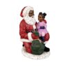 17087: Santa Kneeling With Girl