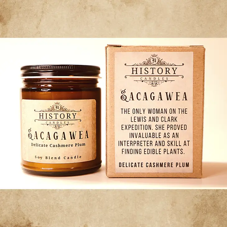 Sacagawea History Candle - Image 2
