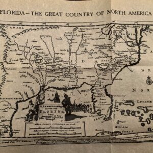Map of Florida & Southeast in 1539