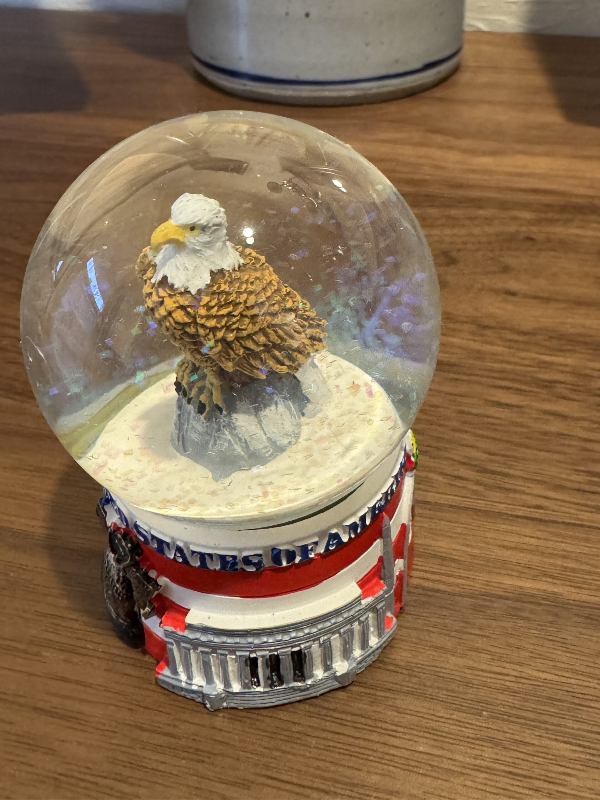 U.S. Flag with Bald Eagle - Waterball