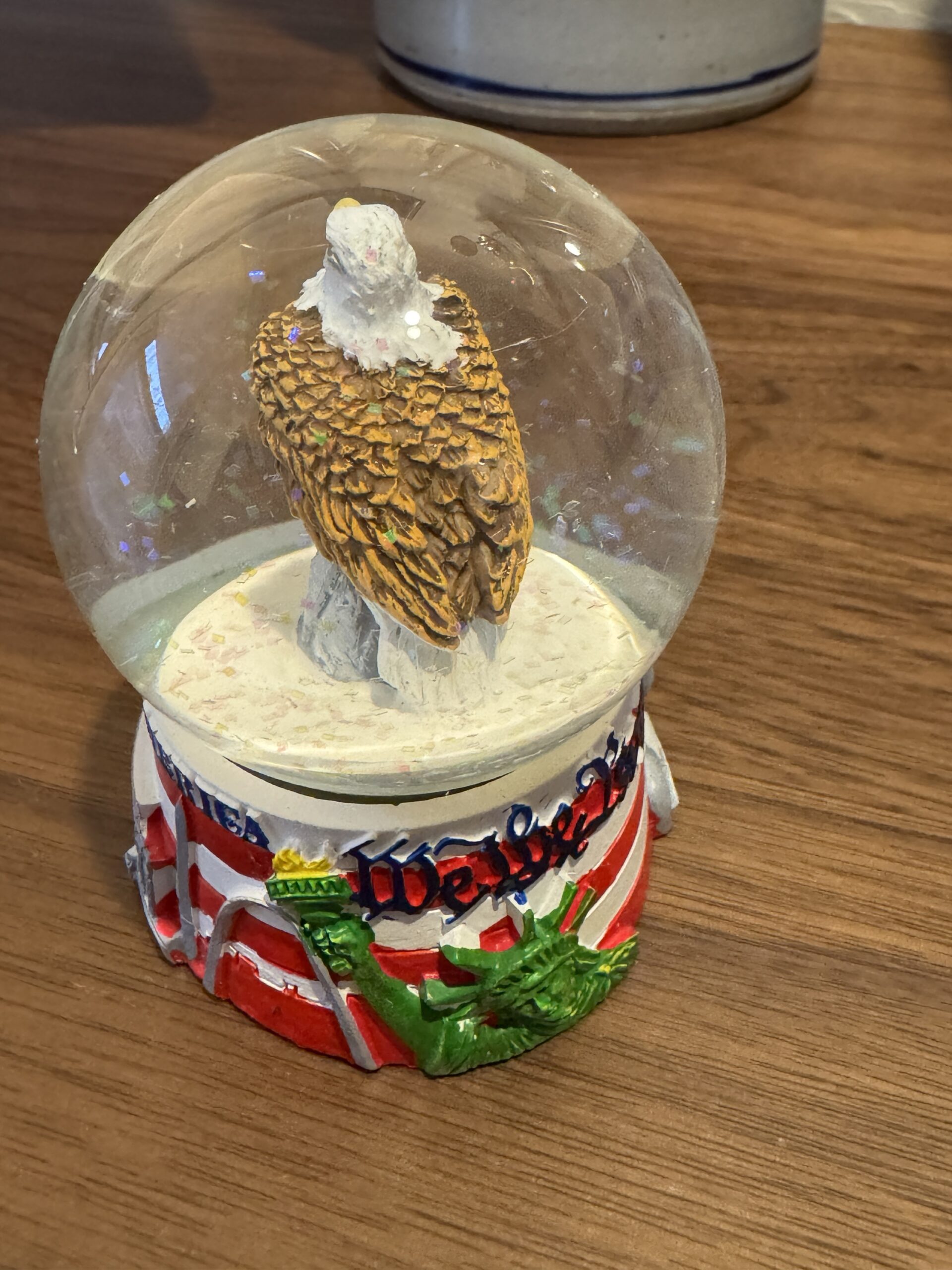 U.S. Flag with Bald Eagle - Waterball - Image 2