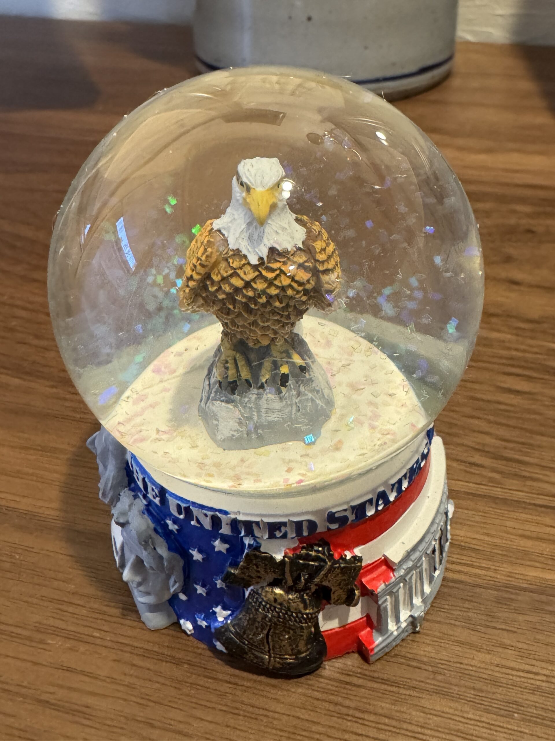 U.S. Flag with Bald Eagle - Waterball - Image 3