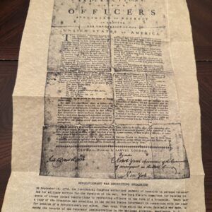 Revolutionary War Recruiting Broadside