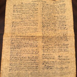 Constitution of New Jersey - 1776 (replica)