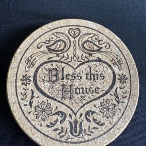 Bless This House cork coaster