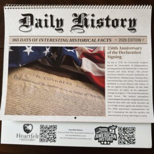 2026 Daily History Wall Calendar