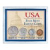 USA Four Most Famous Coins in Acrylic Case