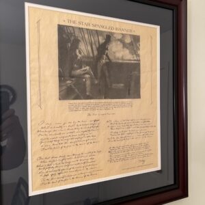Star Spangled Banner in Elegant Frame