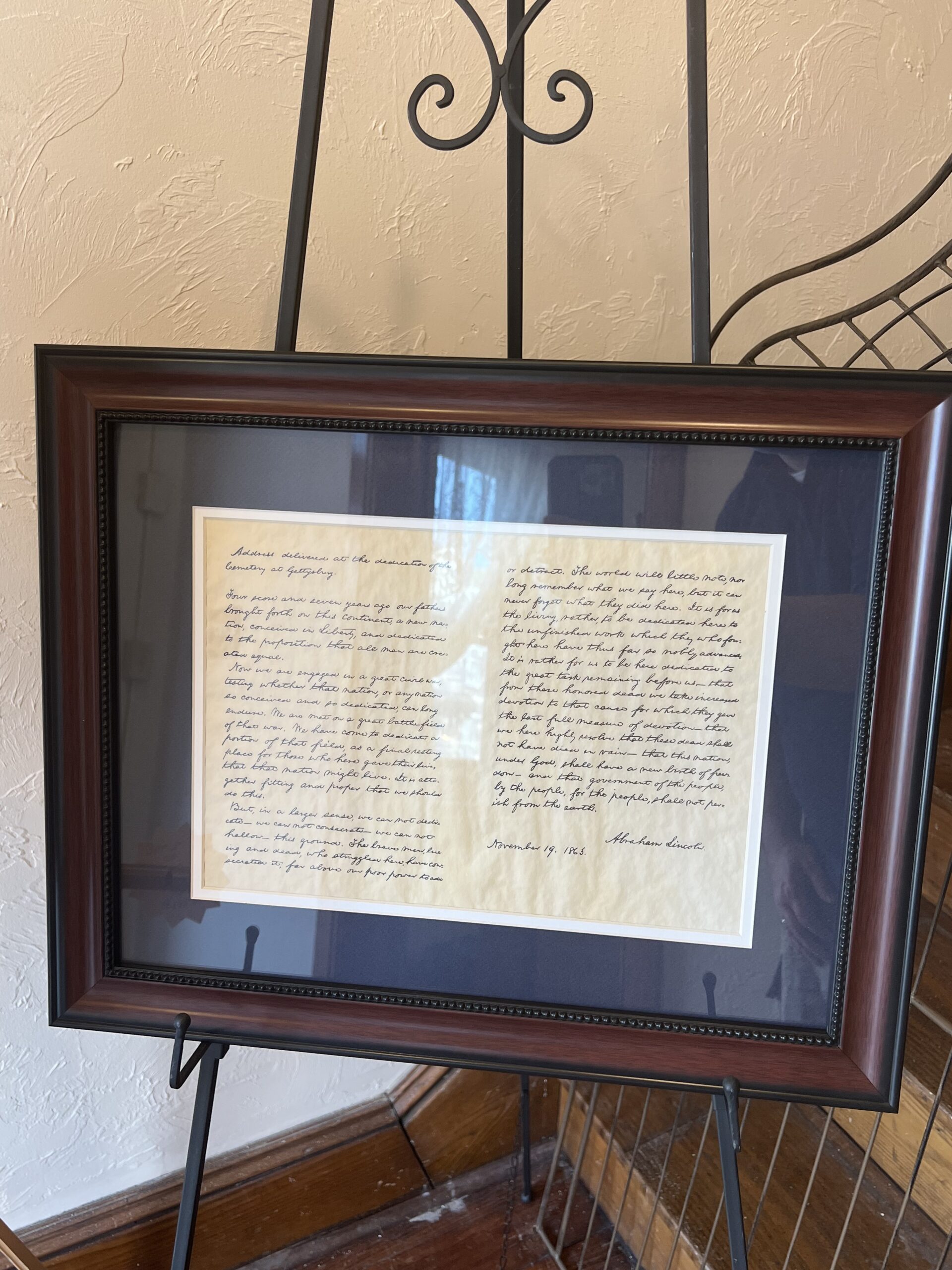 Gettysburg Address in an Elegant Frame - Image 2