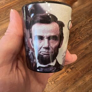 Gettysburg/Lincoln Embossed Shot Glass
