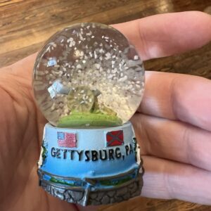 Gettysburg Camp Scene Small Snow Dome