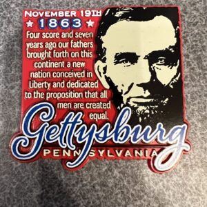Lincoln Gettysburg Address Vinyl Magnet