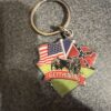 Gettysburg Civil War Flags Metal Key Chain