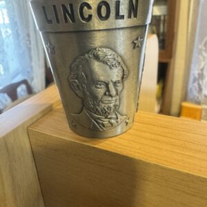 Abraham Lincoln Metal Shot Glass