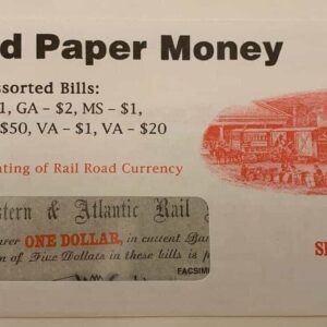 Variation #1393 of Railroad Paper Currency facsimiles