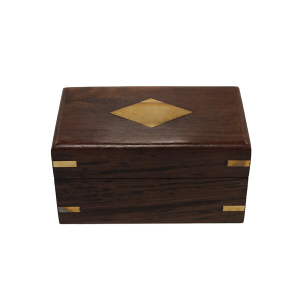 Brass Leather-Wrapped Pocket Telescope w/ Wood Display Box - Image 4