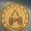 Gettysburg Cannon and Muskets Cork Coaster