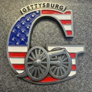 White and Blue Magnet