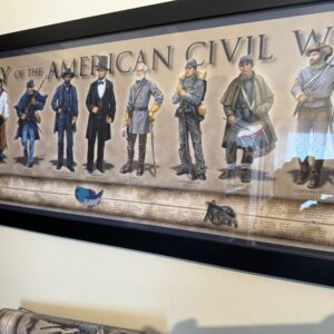 History of the Civil War w. Timeline Poster