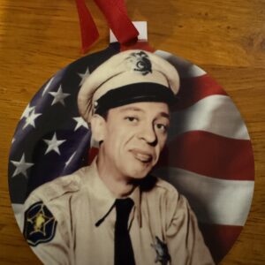 Barney Fife aluminum ornament