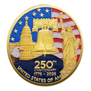Independence 250th Anniversary of the USA Gold Plated Coin